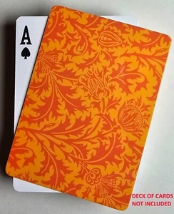 Tarjeta de corte naranja tamaño póker premium para crupier plástico rígido y flexible - Imagen 1 de 1