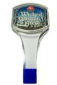 Pete's Wicked Winter Brew Beer Acrylic Tap Handle 7 ½" Tall - Picture 1 of 6
