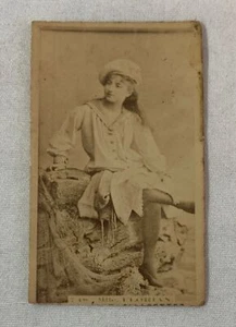 Tabakkarte um 1800 ~ unbekannte Ausgabe, Schauspielerin MLLE FLORIAN #748 ? ~ getrimmt - Bild 1 von 2