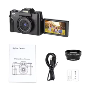 Vintage Digital Camera 16X Digital Zoom 4K WIFI Retro Vlog Recorder Youtube 3.0 - Picture 1 of 12