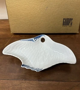 Vintage Japanese Blue and White Bird Form Porcelain Dish - Picture 1 of 9