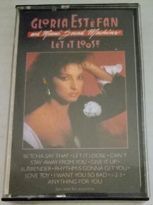 Gloria Estefan and Miami Sound Machine Let it Loose Cassette 1987 Epic Foto 1 de 4