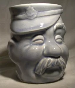 BRUCE BAIRNSFATHER WW1 FIGUR OLD BILL MUG HELLBLAU - Bild 1 von 7