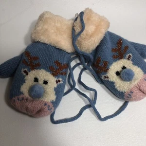 Guanti Donna Donna Inverno Albero di Natale Moda Super Caldi Lavori a Maglia Guanti - Foto 1 di 8