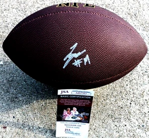 TYREE WILSON Las Vegas Raiders SIGNED NFL Football JSA COA - Picture 1 of 3