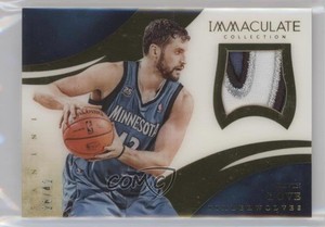 2013-14 Panini Immaculate Jersey Number Variation /42 Kevin Love #31 Patch