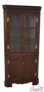 61234EC: CRAFTIQUE Solid Mahogany Corner Cabinet - Picture 1 of 12