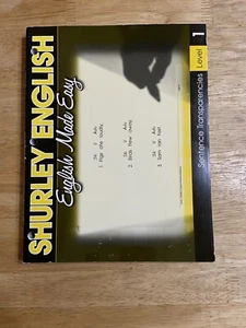 Shurley Method English Made Easy Sentence Transparencies Level 1 Homeschool 1st - Picture 1 of 8