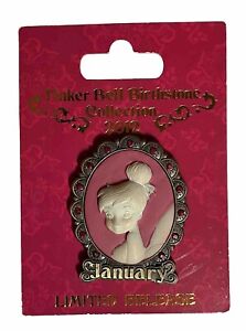 Disney Pin of the Month 2012 Tinker Bell Birthstone Cameo Collection - January