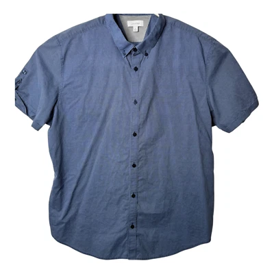 Calvin Klein Button Up with Button Down Collar Shirt Size XL Blue - Image 1 of 4