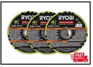 Ryobi 4-1/2 Zoll Metalltrennscheibe (3 Stück) - Bild 1 von 3
