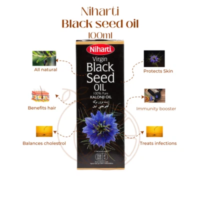 Niharti 100% Virgin Black Seed Oil (Kaloonji) 100ml