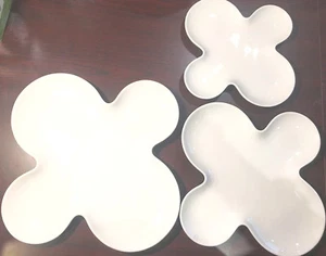 SET OF 3 Tognana Tendence 10-12-14 Inch Clover Plate NEW - Picture 1 of 8