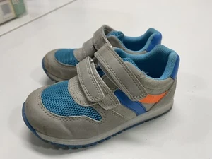Jungen Schuhe Gr. 25 Halbschuhe Sneaker Bobbi Shoes Klettschuhe blau/grau #KARS - Bild 1 von 4