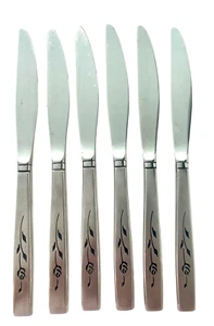 Set Of 6 Onieda Silver Capistrano Dinner Knives Stainless Steel Flatware 9.24” L - Picture 1 of 5