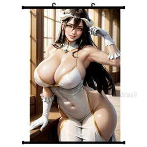 High Quality HD Anime Girl Poster Print Game Role Overlord Albedo Wall Scroll - Picture 1 of 3