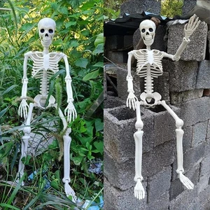Halloween Skeleton Decoration Haunted House Scary Props Party Home Balcony Decor - Bild 1 von 9