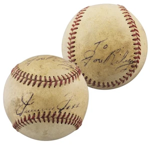 Red Sox Jimmie Foxx Authentic Signed Baseball Autographed JSA #ZZ21175 - Picture 1 of 8