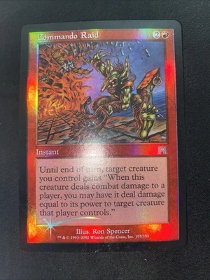 Commando Raid - Onslaught: #195, Magic: The Gathering - Foil Nm R247 - Image 1 of 2
