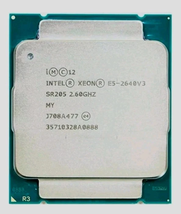 Procesador CPU Intel Xeon E5-2640v3 2,6 GHz 8 núcleos 27,5 MB 90 W SR205 PROBADO FUNCIONA Foto 1 de 1