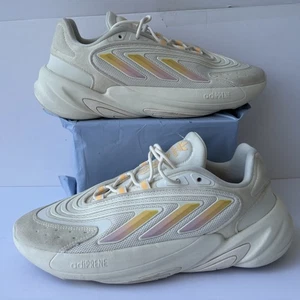 Womens adidas Ozelia Athletic Shoe Cream Sand Strata Acid Orange - Picture 1 of 12