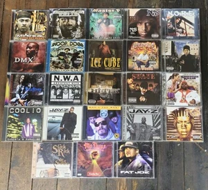 90’s Hip Hop Rap CD's Lot Snoop Dogg Jay-Z DMX Ice Cube 23 CDs 6$ A Piece! - Foto 1 di 1