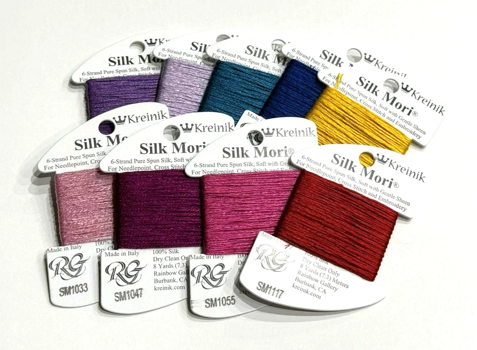 Hilo trenzable Rainbow Gallery Kreinik 100 % seda Mori - punta de aguja Foto 1 de 1