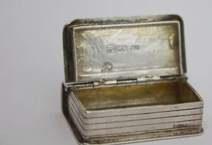 RARE ANTIQUE SOLID SILVER FIGURAL BOOK SNUFF BOX c1860 VICTORIAN  - Picture 1 of 16