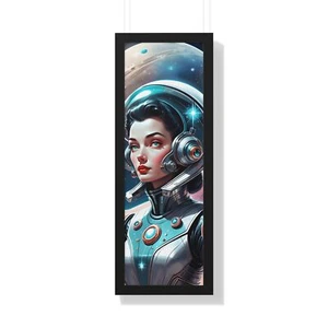 "Interplanetary Explorer"©️ by CLEArT (ConnieLynnArt)Framed Vertical Poster - Picture 1 of 10