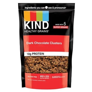 Healthy Grains Granola, Healthy Snack, Dark Chocolate Granola Clusters, 10G - Picture 1 of 8