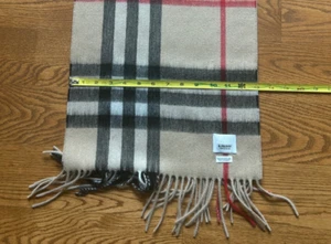 Burberry Classic Nova Check Scarf 100% Cashmere Scarf, EUC - Picture 1 of 3