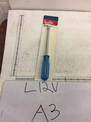 Xcelite L12v 3/8" Extra Long Hollow Shaft Nutdriver USA Blue Shaft $30 New - Image 1 of 4