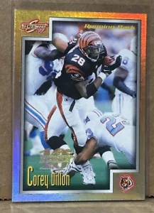 Corey Dillon 1999 Score 10th Anniversary Artist Proof Gold Holofoil #5/10 SP 🔥 - Picture 1 of 2