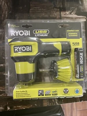 Ryobi FVG51K Rechargeable Battery Compact Size Power Scrubber Kit NEW - Image 1 of 2