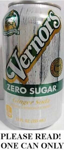 "Detroit’s Drink" Vernors Ginger Ale ZERO USA’s Oldest 2021 FULL 12oz Dr. Pepper