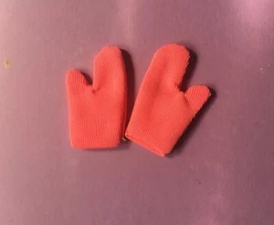 Fit BARBIE DOLL GLOVES HOT PINK SHORT NYLON - Picture 1 of 1