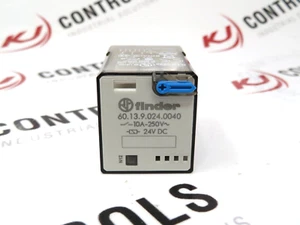 Finder 60.13.9.024.0040 General Purpose Relay 11Pin 10A 250VAC 24VDC Coil 3PDT - Picture 1 of 4
