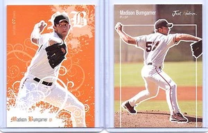 MADISON BUMGARNER 2007 JUST MINORS "2" CARD ROOKIE LOT! GIANTS WORLD SERIES MVP - Picture 1 of 2