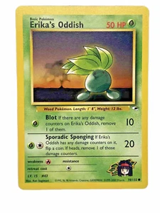 Erika's Oddish 78/132 Gym Heroes - Common Pokémon Card - NM/Mint (1999-2000) - Picture 1 of 8