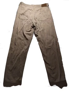 Calvin Klein 36 x 32 Beige Vintage 1990s Made in USA Denim Jeans - Picture 1 of 7