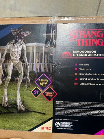 Life Size Netflix Stranger Things 8FT Demogorgon GEMMY HALLOWEEN PROP SOLD OUT Cover