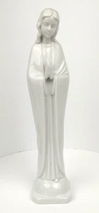 Virgin Mary Praying Statue Taiwan Homco 9 1/14 Inches Serene A358 - Picture 1 of 6