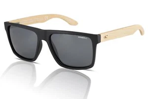 O'Neill Harwood Sunglasses Polarised 2.0 104P Matte Black/Bamboo/Smoke - Silver - Picture 1 of 4