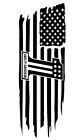 distressed american flag vinyl decal sticker Harley Davidson Bagger