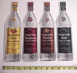Seagram's Flavored Vodka Embossed tin sign 12" x 13" for man cave or bar, NEW! - Picture 1 of 3