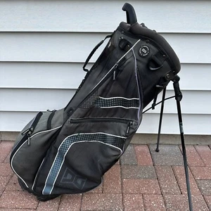 READ Datrek Go Lite Hybrid Stand Carry Golf Bag 14 Way Black Blue - Picture 1 of 14
