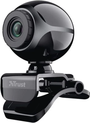 Trust 17003 Exis Webcam 300K mit Mikrofon, schwarz/silber NEU und OVP - Bild 1 von 4