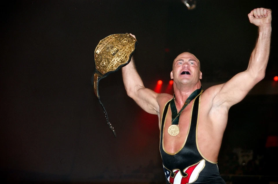 KURT ANGLE VINTAGE 8x10 COLOR PHOTO ROH ECW WWF NXT AEW NXT WWE - Image 1 of 1