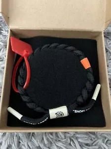 Bracciale Rastaclat Off Clat Autentico Testa di Leone Nuovo Nero Tan di Virgil Abloh - Foto 1 di 8