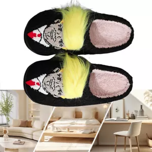 Plush Trump Wig Slippers Closed Toe Slippers Comfortable Non-Slip for Winter HOT - Picture 1 of 15